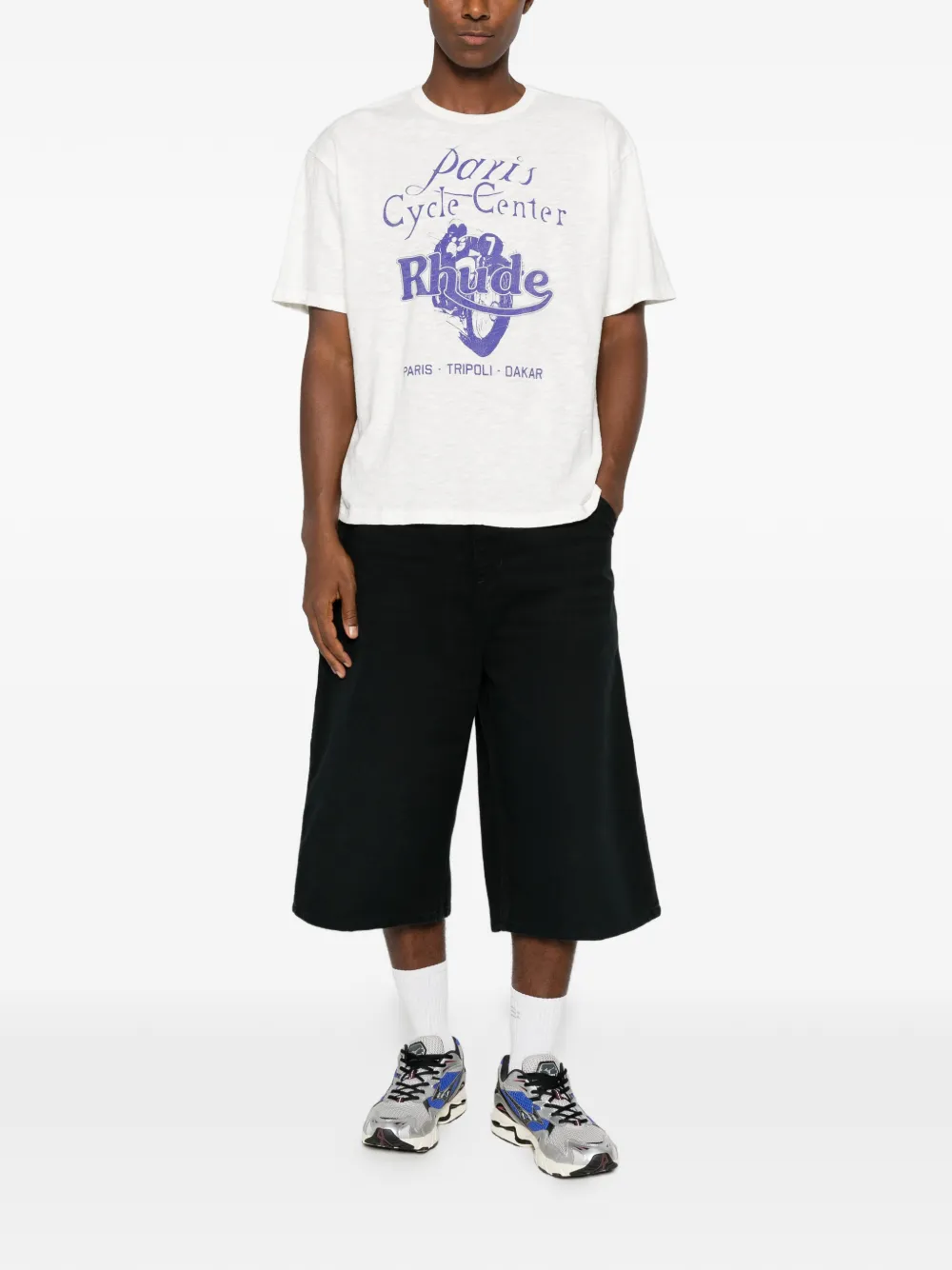 RHUDE T-shirt met grafische print Wit