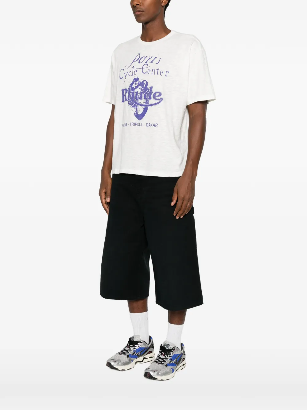 RHUDE T-shirt met grafische print Wit