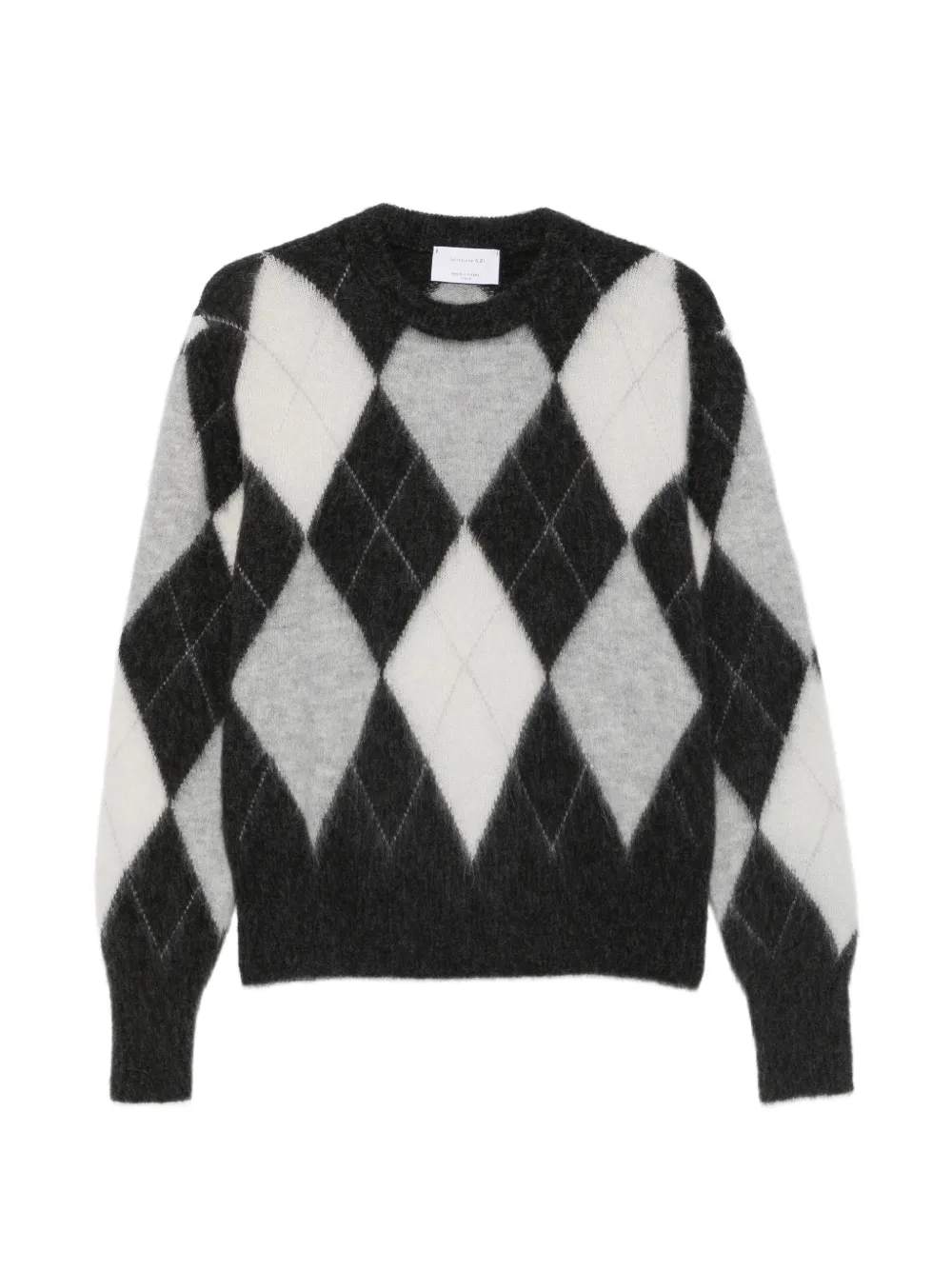 Daniele Fiesoli Pullover mit Argyle-Intarsie - Schwarz