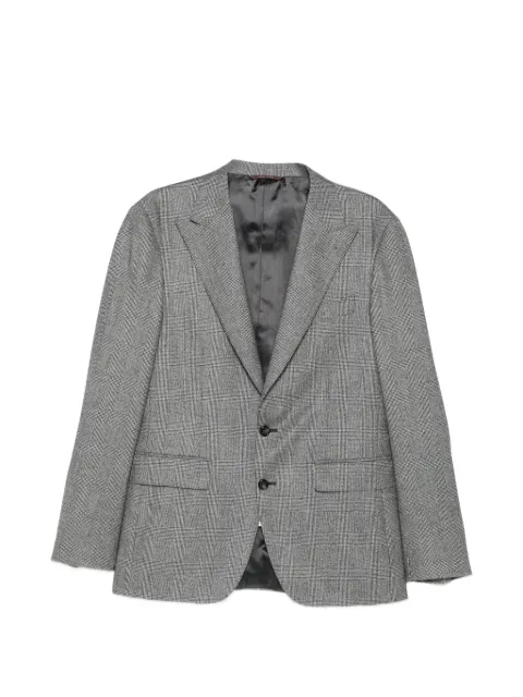 Canali Prince of Wales check wool suit