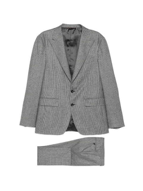 Canali Prince of Wales check wool suit