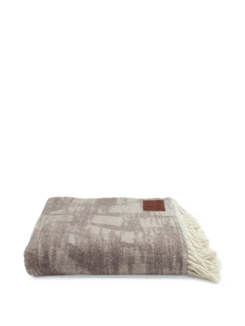 Roberto Cavalli Home fringed wool blanket