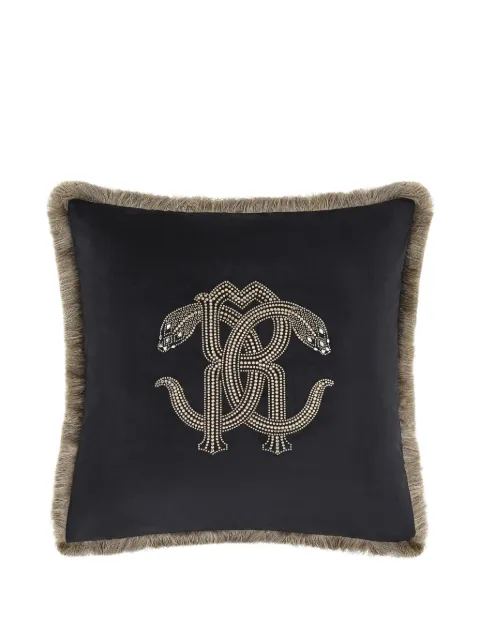 Roberto Cavalli Home embellished fringed cushion