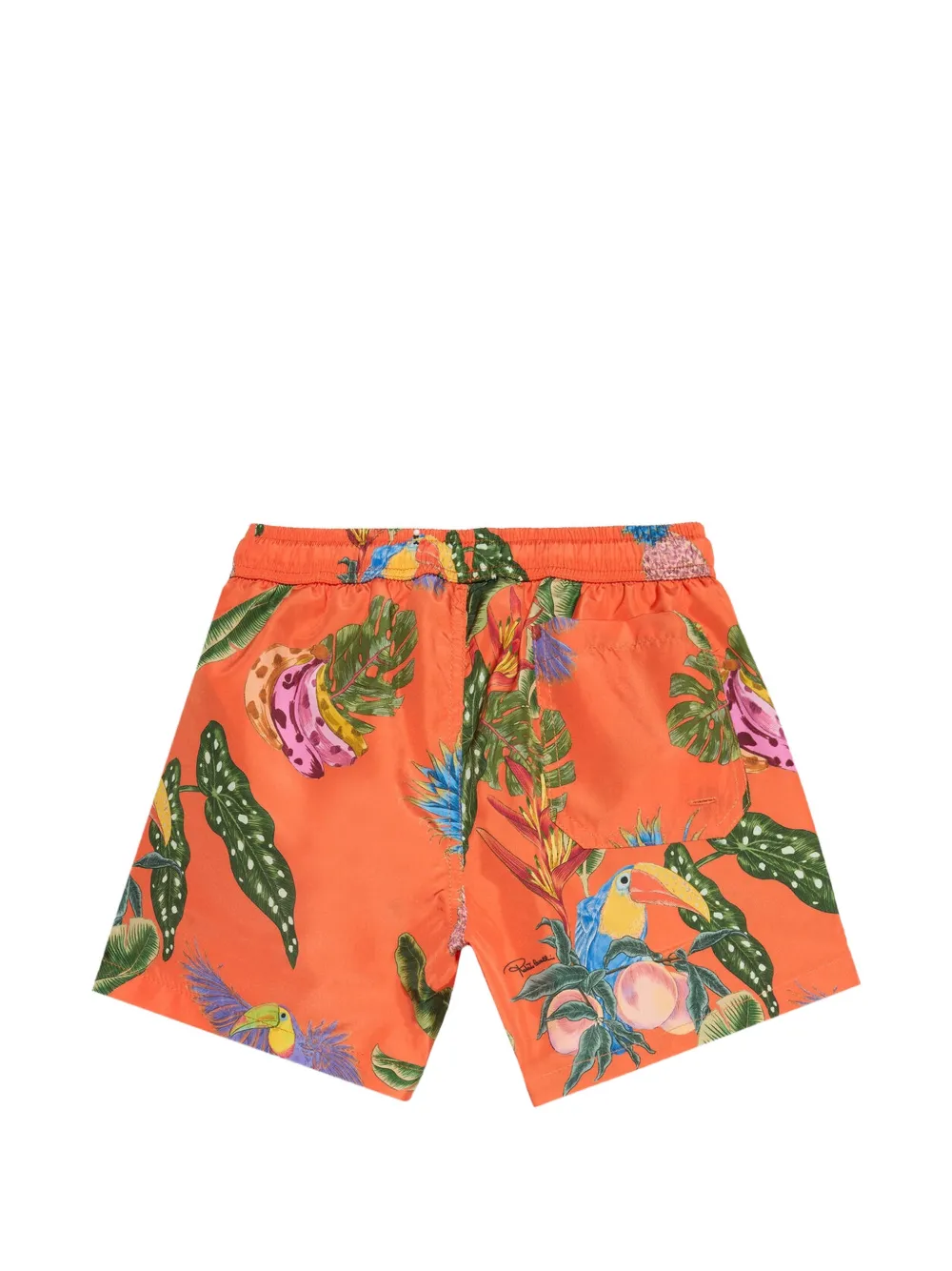 Roberto Cavalli Junior Zwembroek met trekkoord Oranje