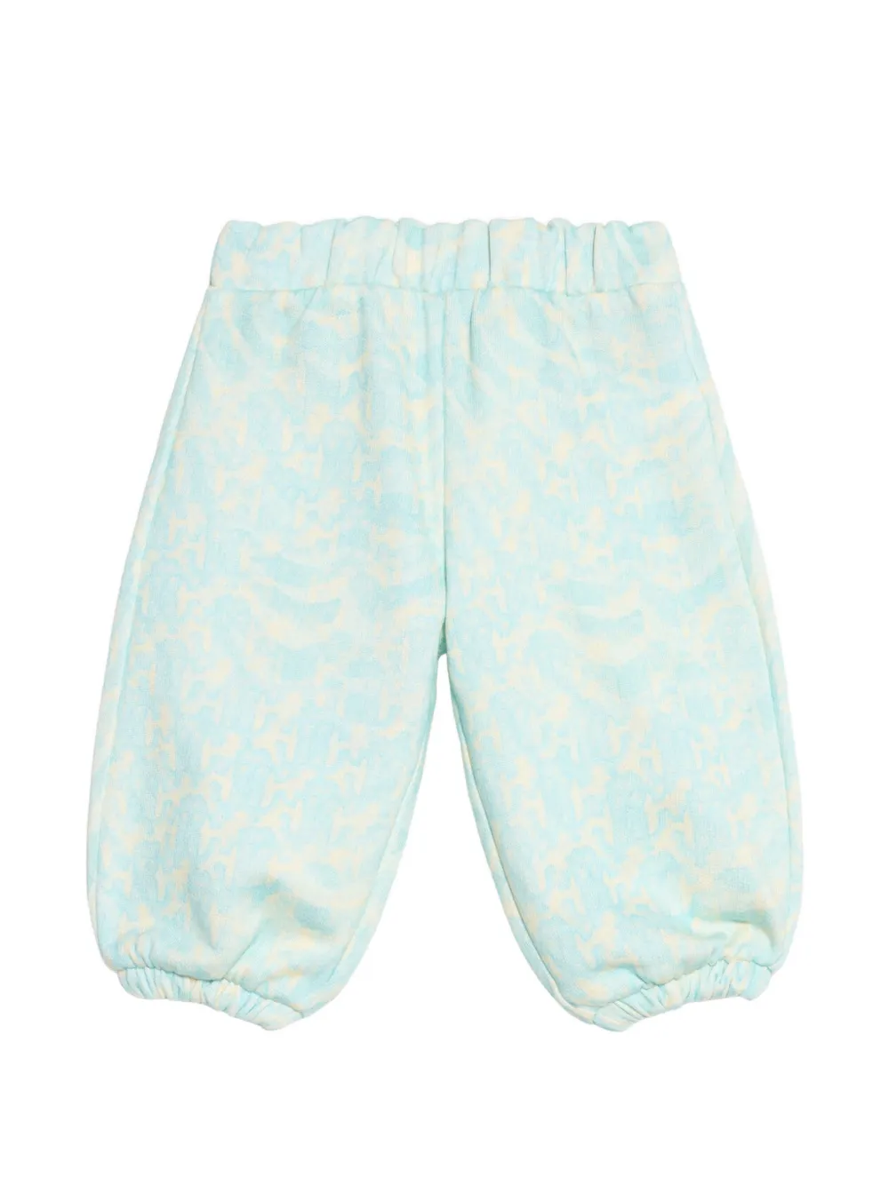 Roberto Cavalli Junior animal-print trousers Blauw