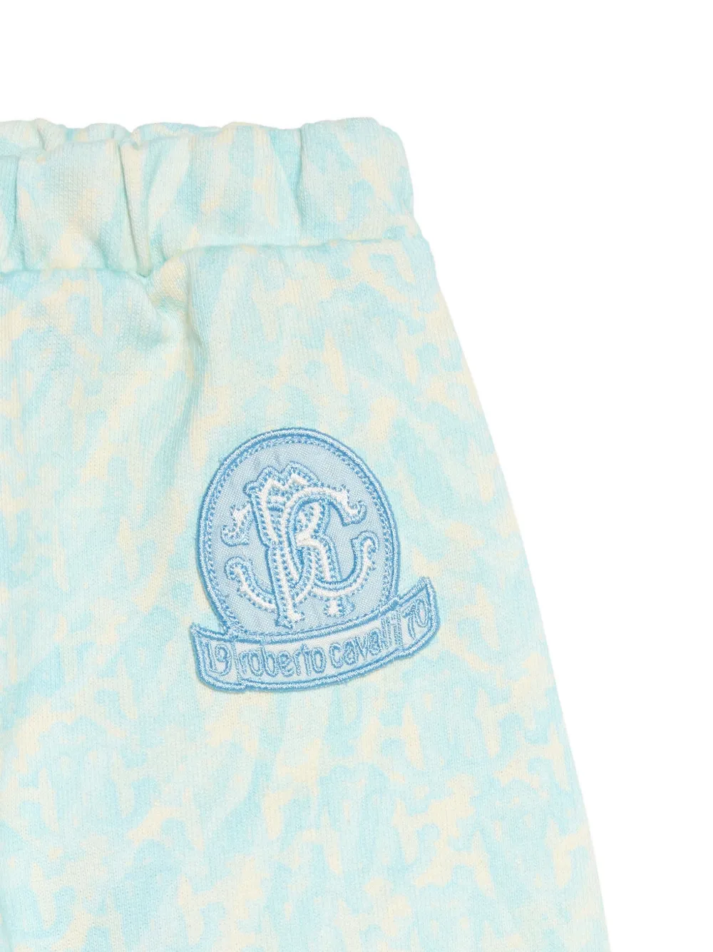 Roberto Cavalli Junior animal-print trousers Blauw