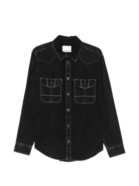 MARANT Viken contrast-stitch denim shirt