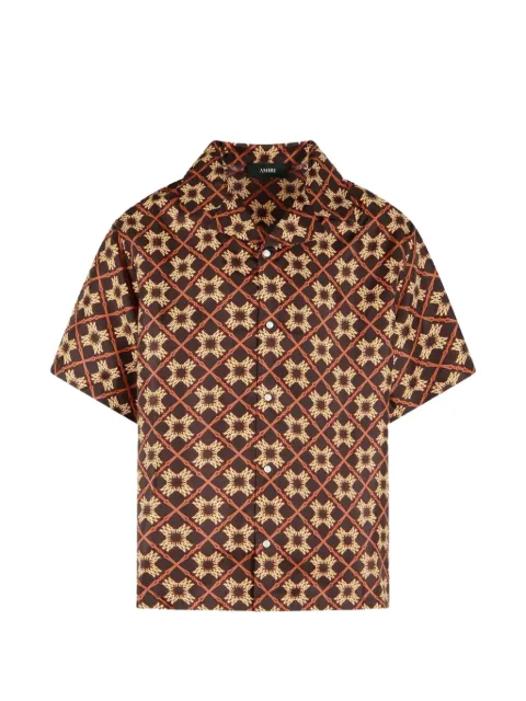 AMIRI chemise camp MA Quad à motif monogrammé