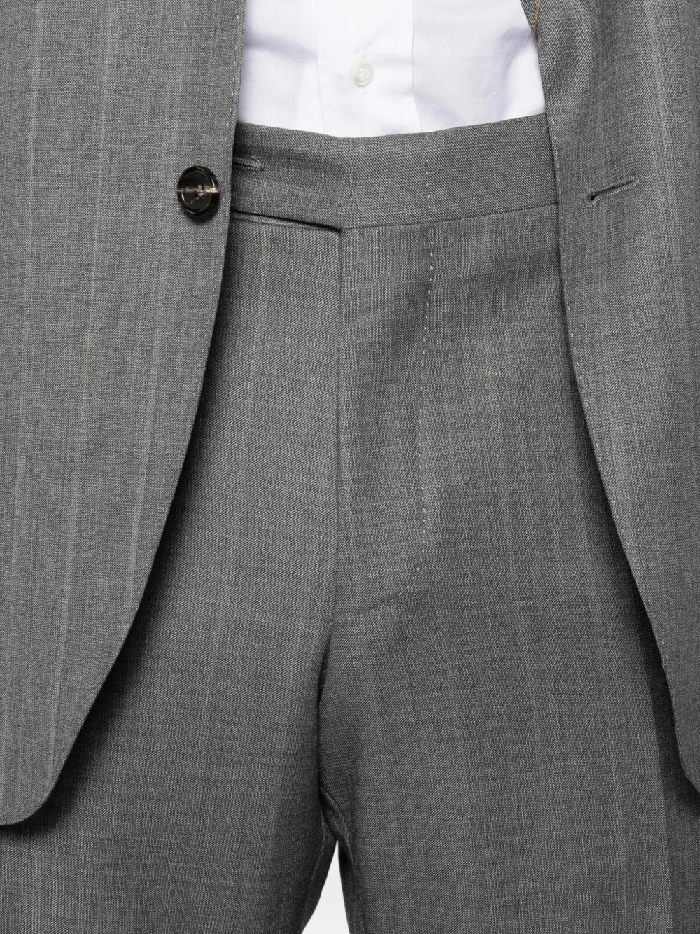 Canali pinstripe single-breasted suit Grijs