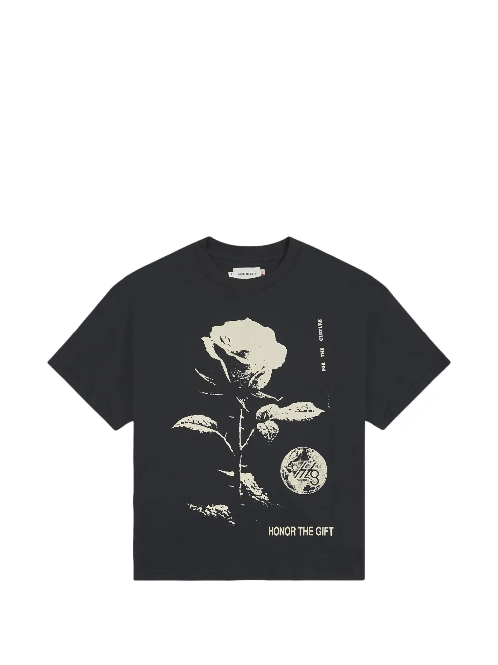 Honor The Gift Rose From Concrete T-shirt - Noir Honor The Gift Rose From Concrete T-shirt - Noir