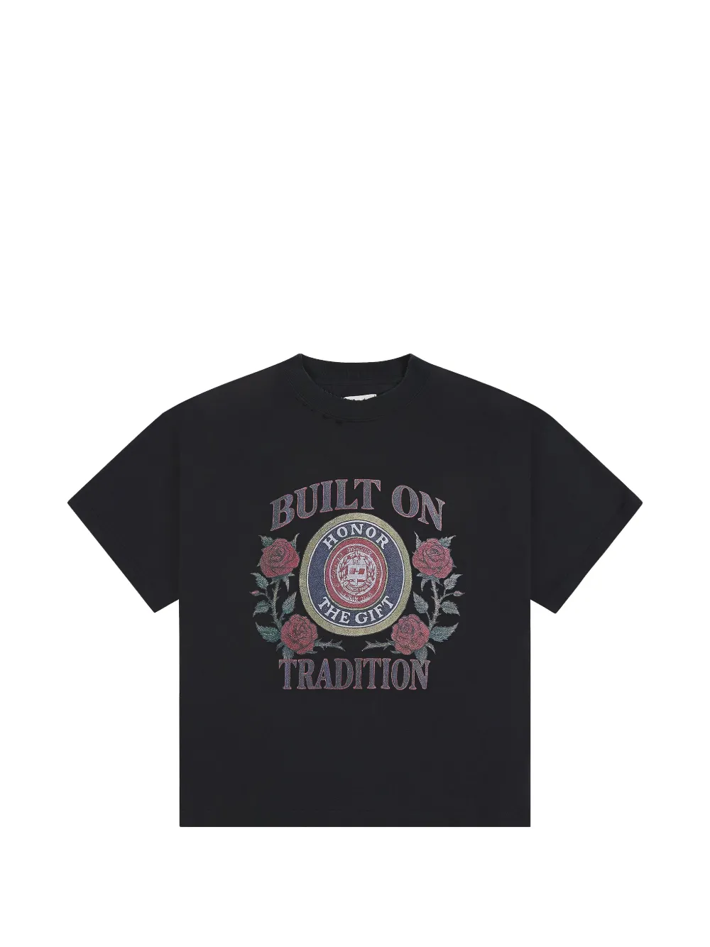 Honor The Gift Tradition graphic-print T-shirt Zwart