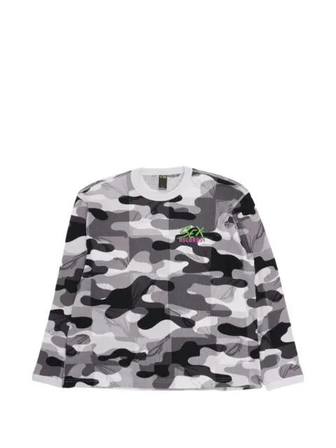 ANTI PROMO playera Sex Records de manga larga con estampado militar