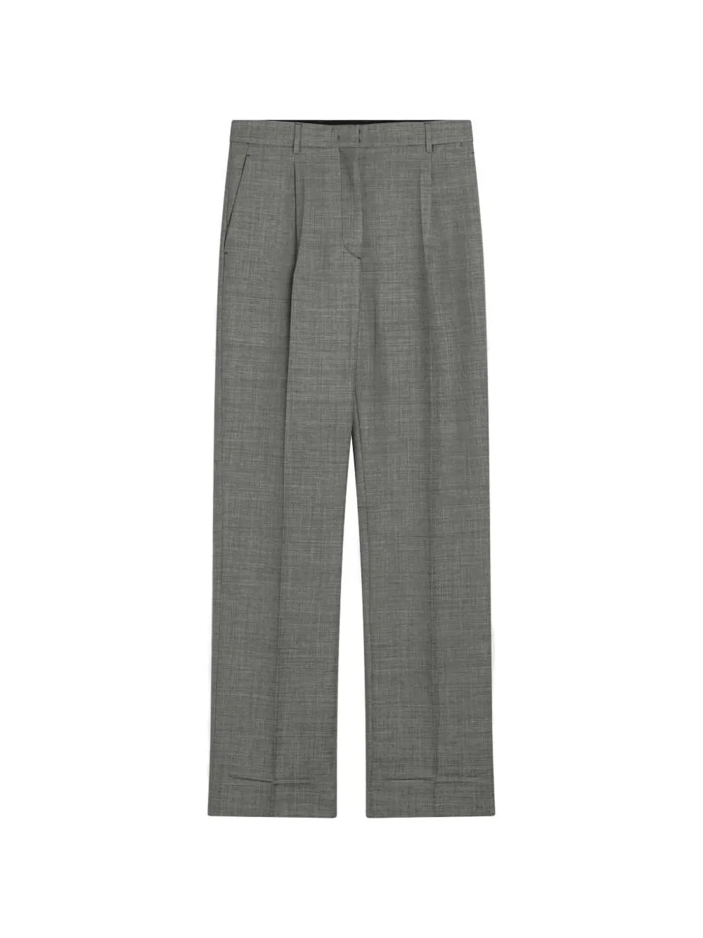 Prada pleated straight-leg trousers Grijs