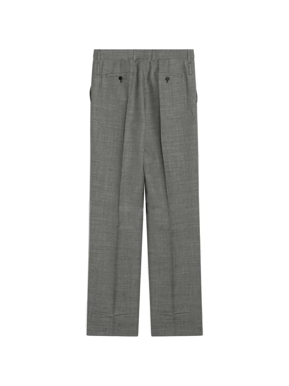 Prada pleated straight-leg trousers Grijs