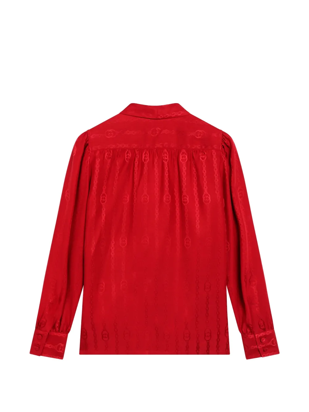Gucci Blouse met strik Rood