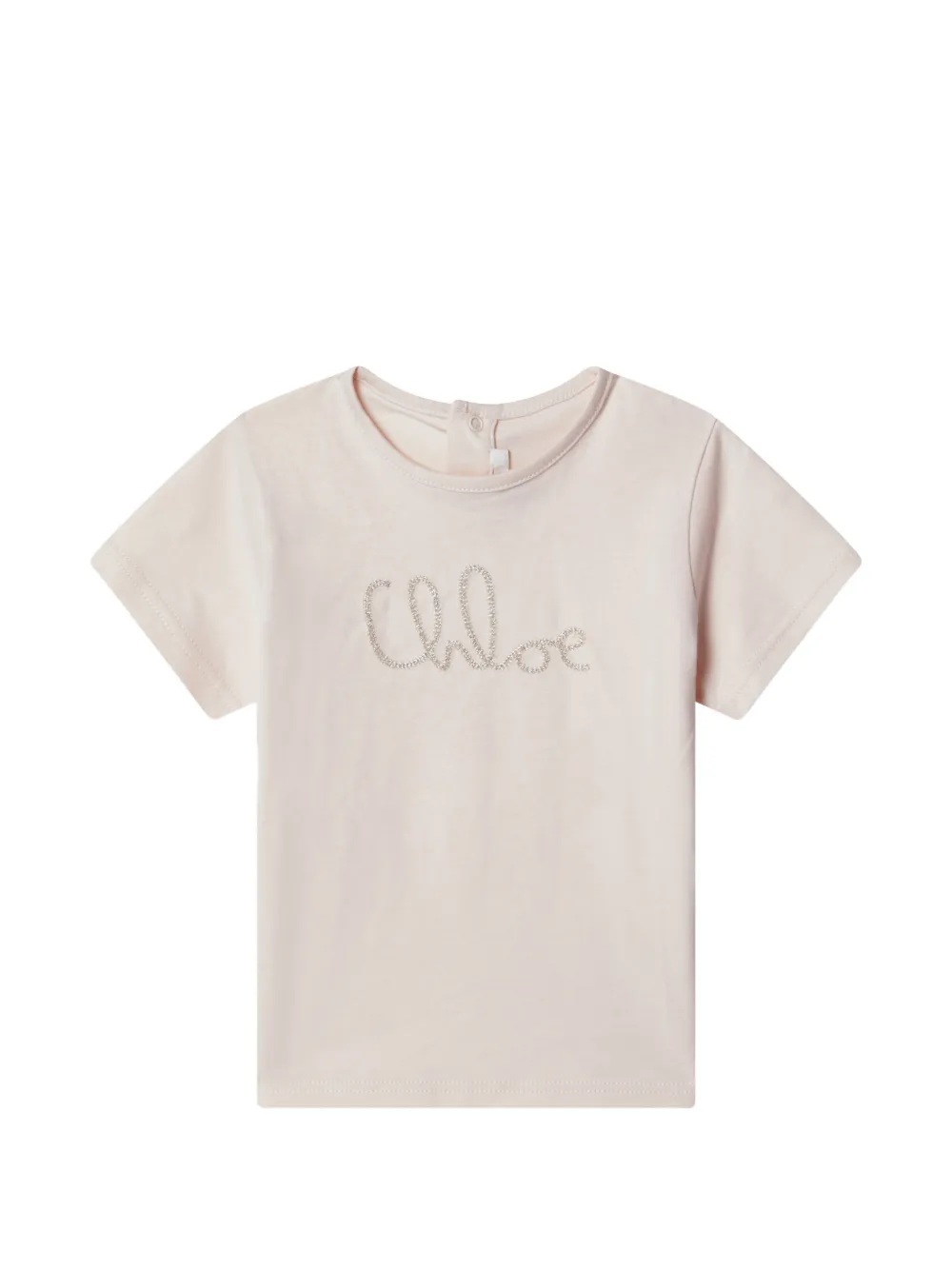 Chloé Kids T-shirt en jurk met bloemenprint Wit