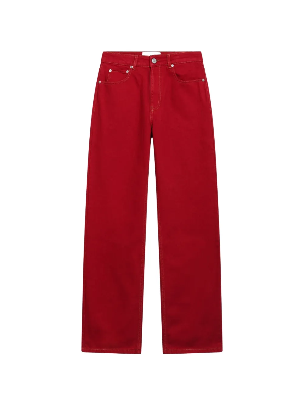 AMI Paris red large-fit cotton jeans - Rosso