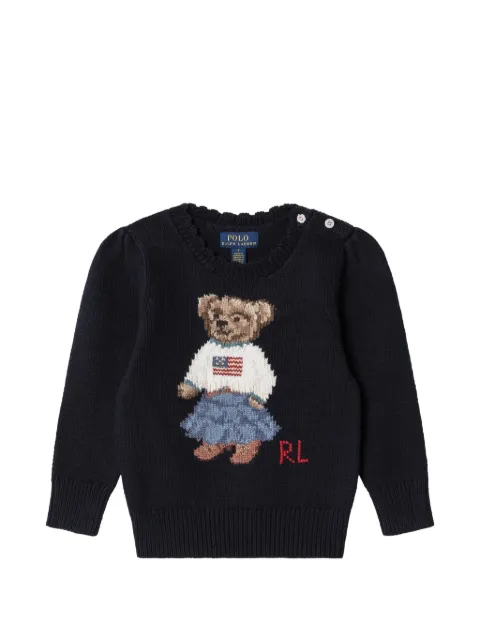 POLO RALPH LAUREN KIDS Polo Bear cotton sweater