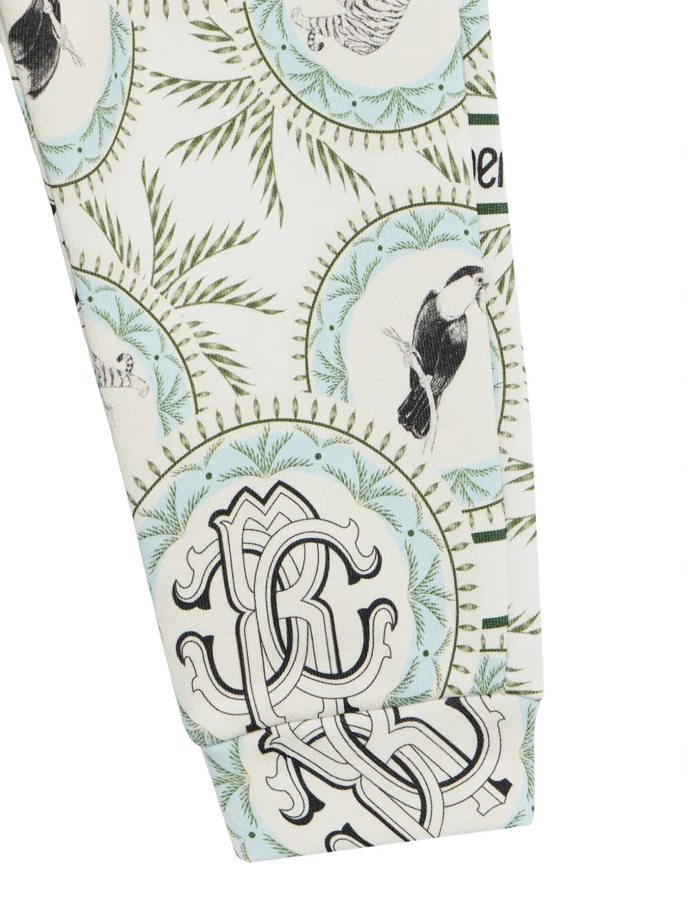 Roberto Cavalli Junior Maiolica trainingsbroek met monogram-print Beige