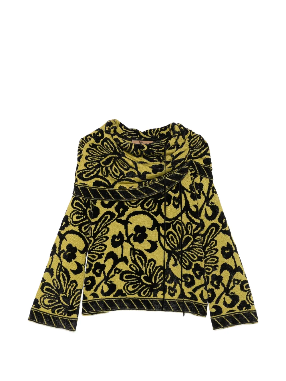 John Galliano Pre-Owned pull à fleurs en jacquard (années 2010) - Vert John Galliano Pre-Owned pull à fleurs en jacquard (années 2010) - Vert