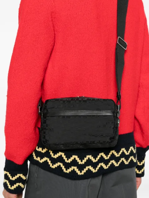 Kenzo monogram-pattern messenger bag