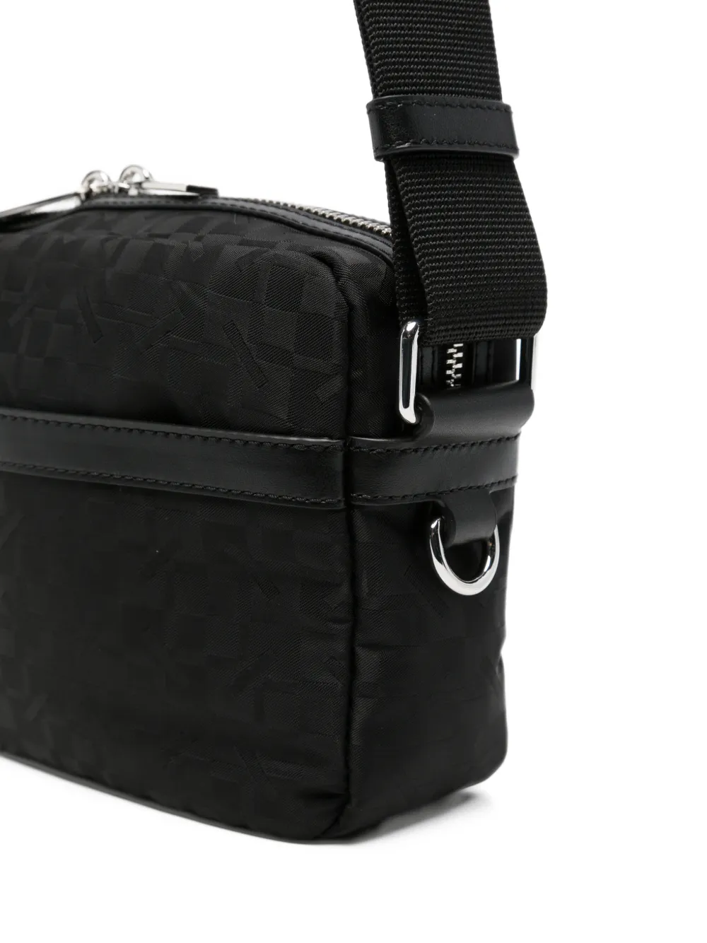 Kenzo monogram-pattern messenger bag Zwart