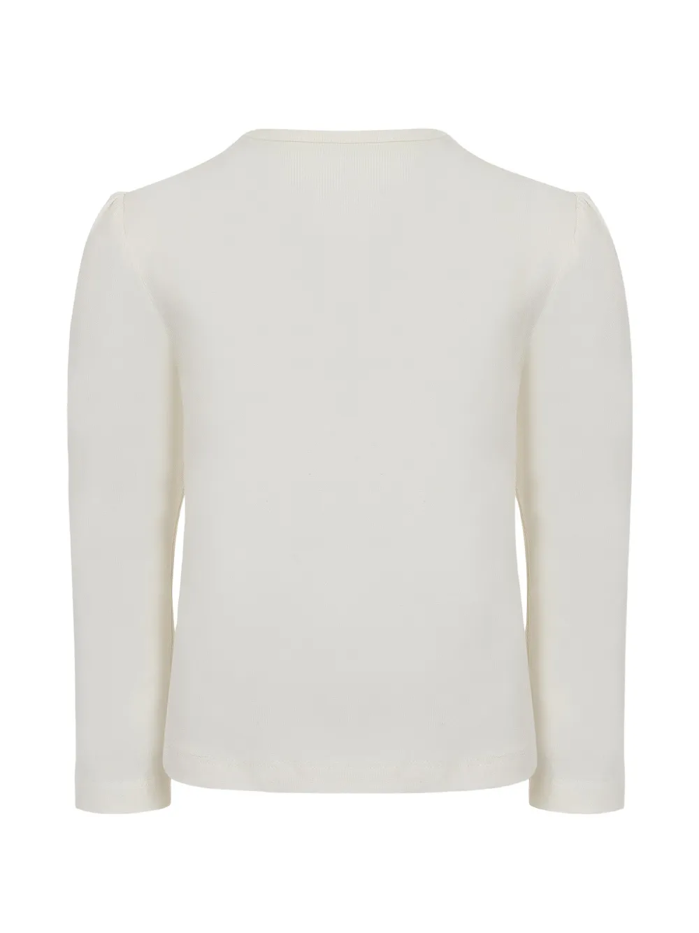 Lapin House T-shirt met lange mouwen en bedel-print Beige