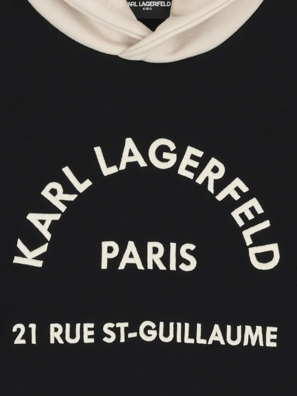 Karl Lagerfeld Kids Hoodie met logoprint Zwart