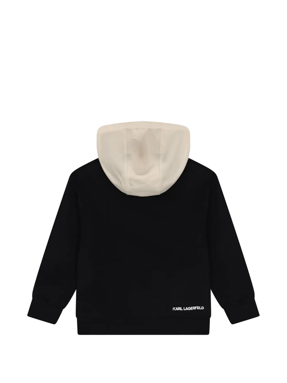Karl Lagerfeld Kids Hoodie met logoprint Zwart