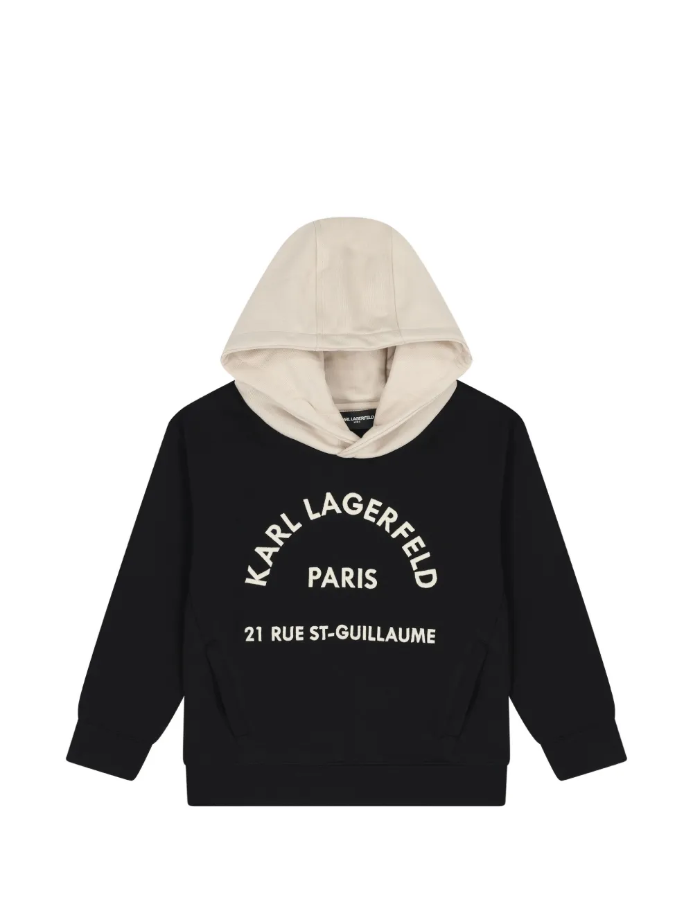Karl Lagerfeld Kids Hoodie met logoprint Zwart