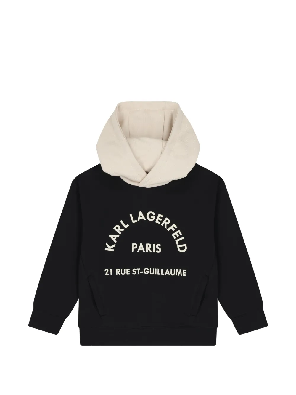 Karl Lagerfeld Kids logo-print hoodie - Nero