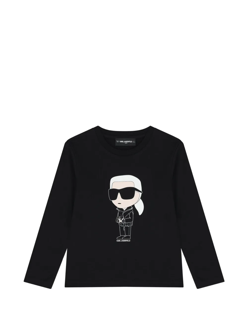 Karl Lagerfeld Kids Ikon Karl Lagerfeld printed T-shirt - Nero