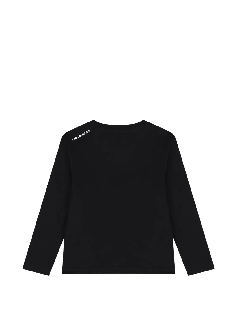 Karl Lagerfeld Kids Ikon Karl Lagerfeld T-shirt met print Zwart