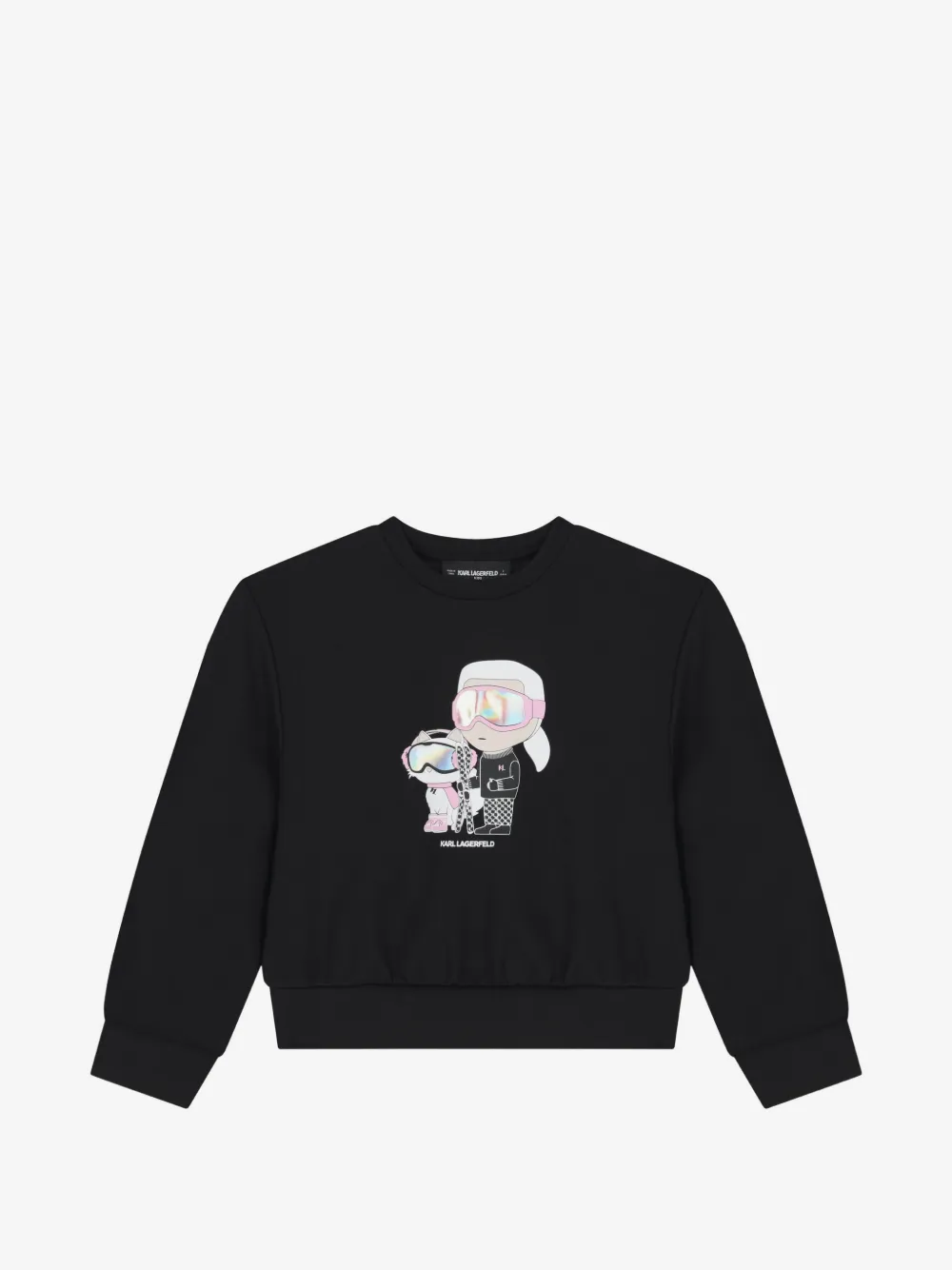 Karl Lagerfeld Kids 그래픽 프린트 맨투맨