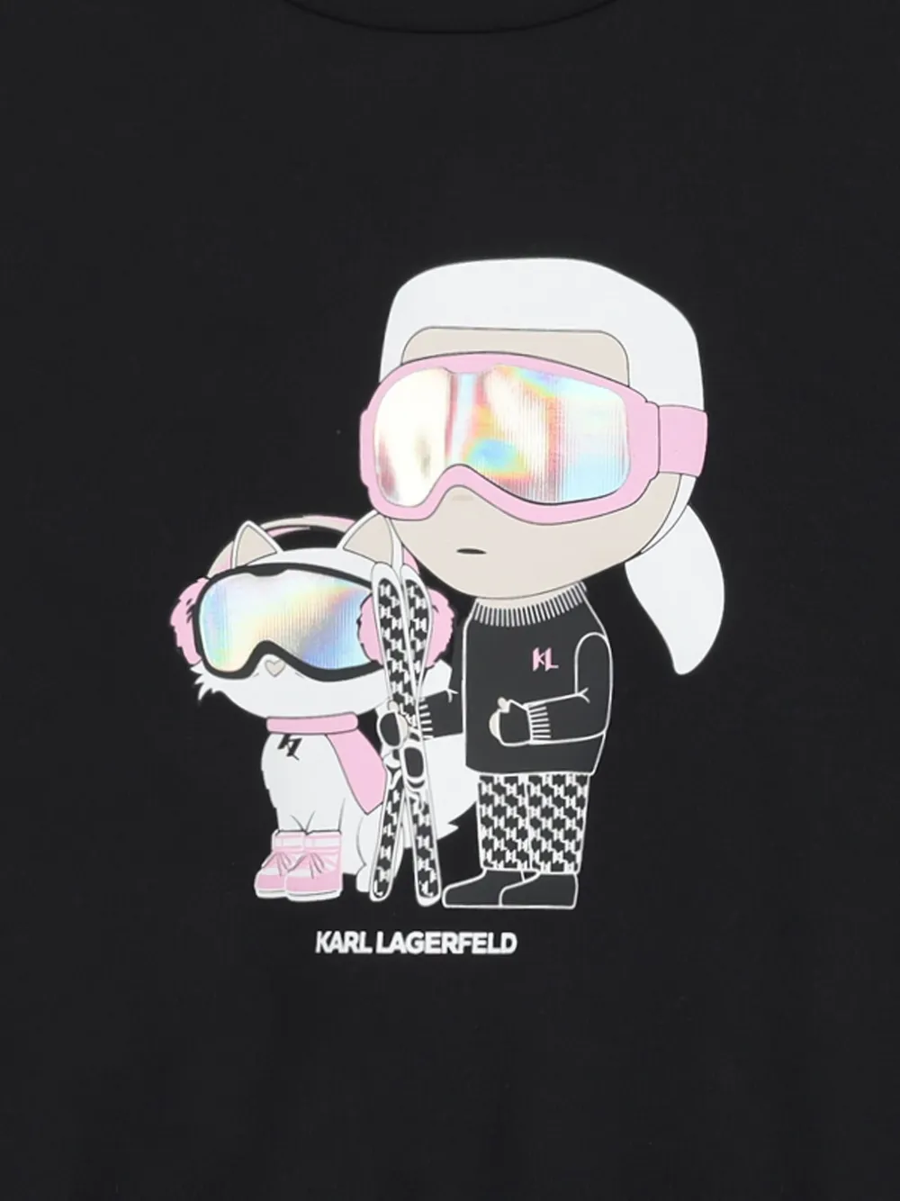 Karl Lagerfeld Kids 그래픽 프린트 맨투맨