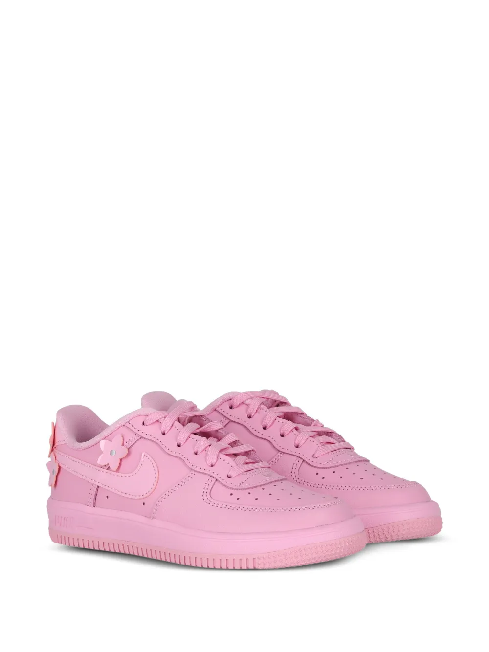 Nike Kids Sneakers Air Force 1 con applicazione a fiore - Rosa