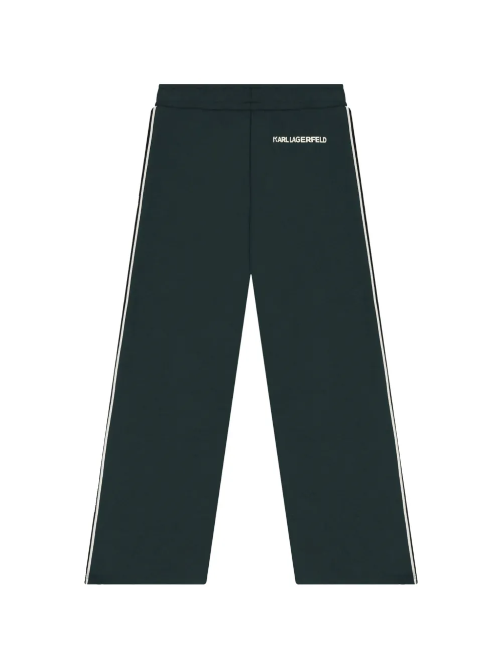 Karl Lagerfeld Kids Trainingsbroek met logoband en pintuck Groen