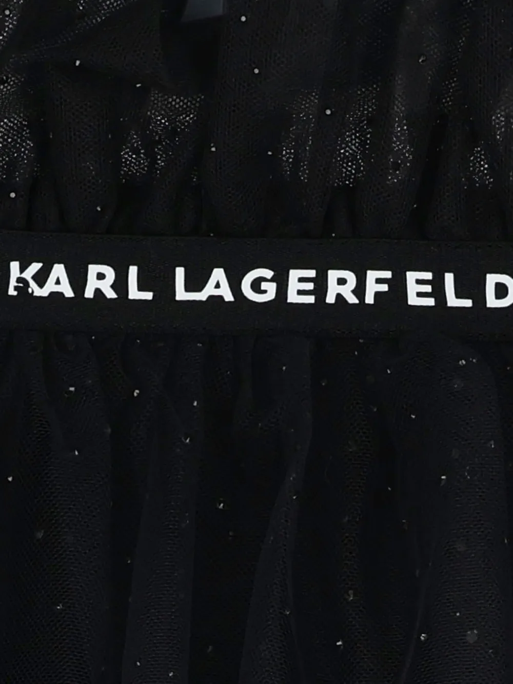 Karl Lagerfeld Kids 글리터 튤 스커트