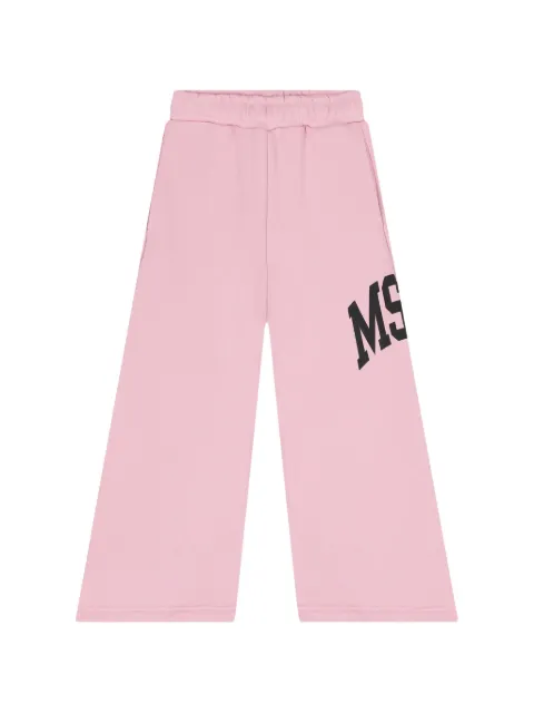 MSGM Kids logo-print track pants