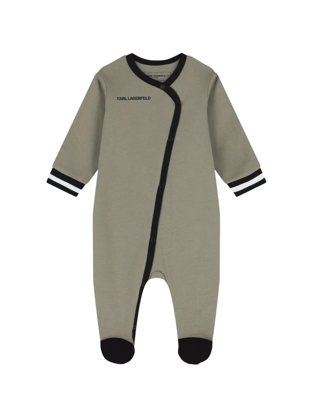 Karl Lagerfeld Kids Driedelig romperset met beerprint Beige