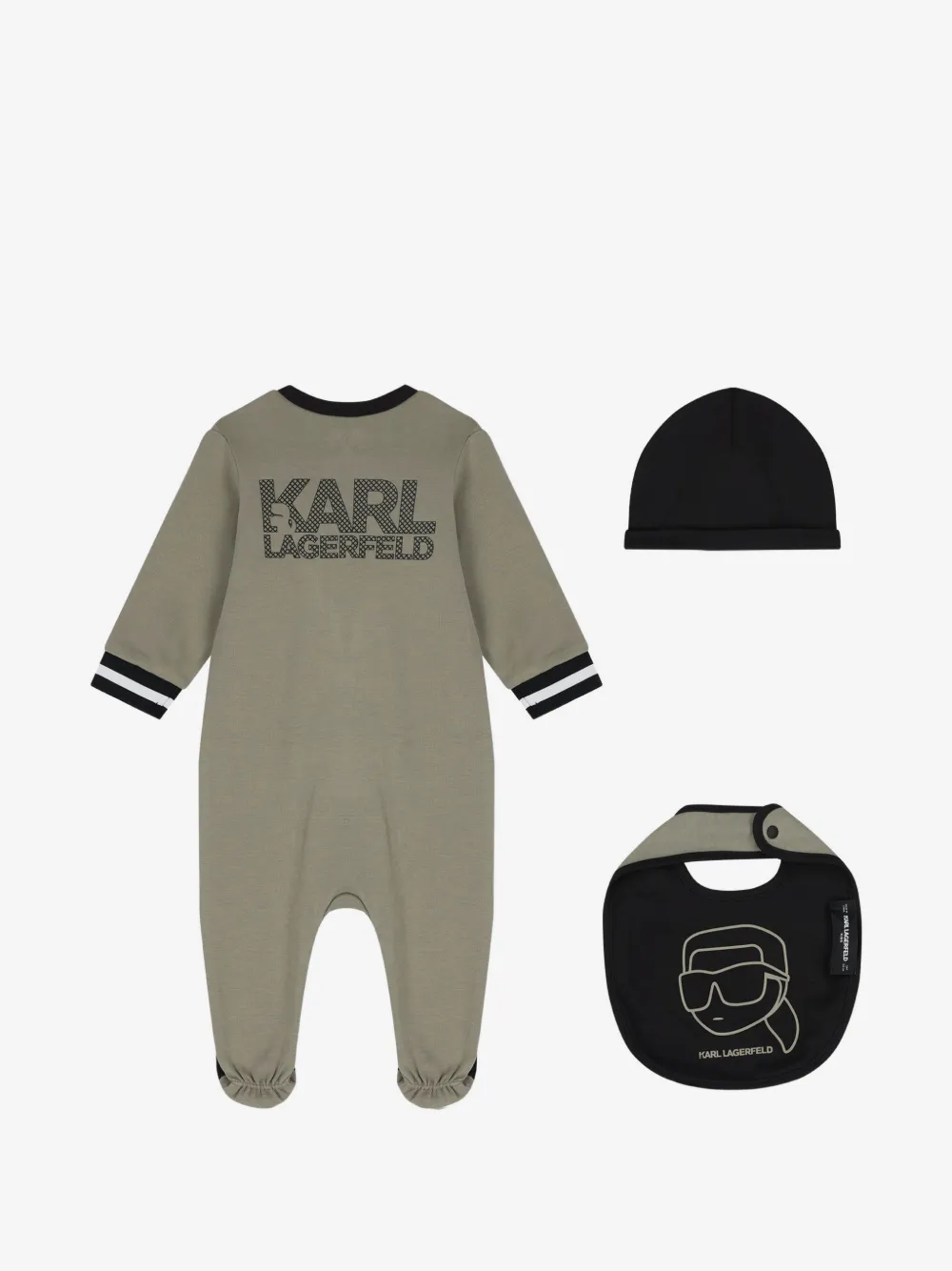 Karl Lagerfeld Kids 로고 프린트 베이비웨어 세트