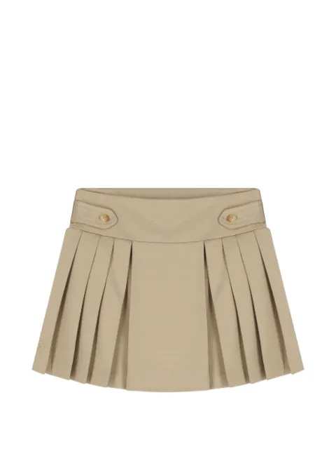 POLO RALPH LAUREN KIDS pleated button-detail skirt
