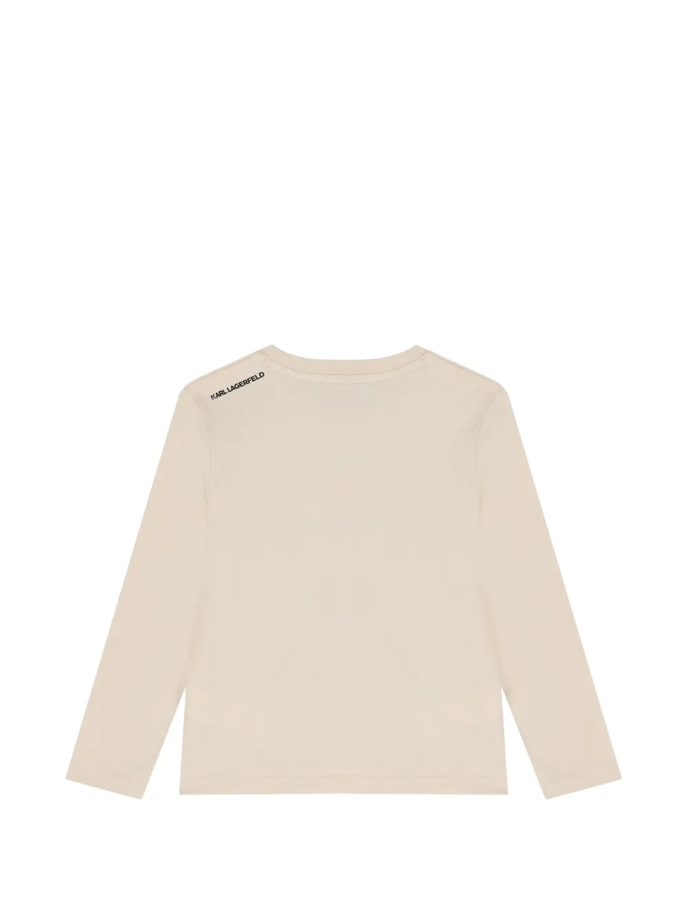 Karl Lagerfeld Kids T-shirt met print Beige