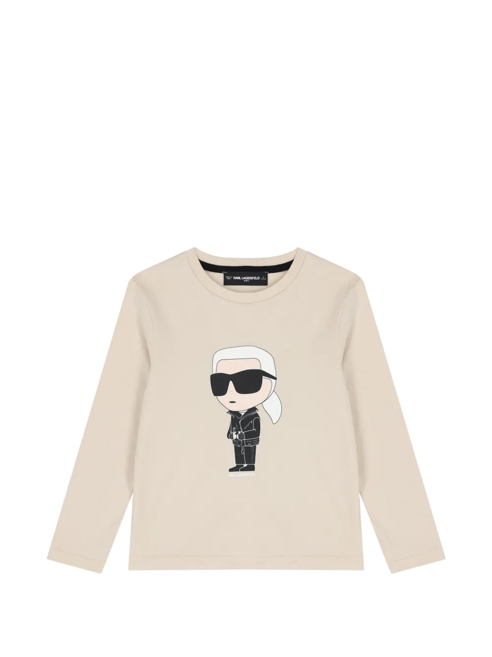 Karl Lagerfeld Kids T-shirt met print Beige