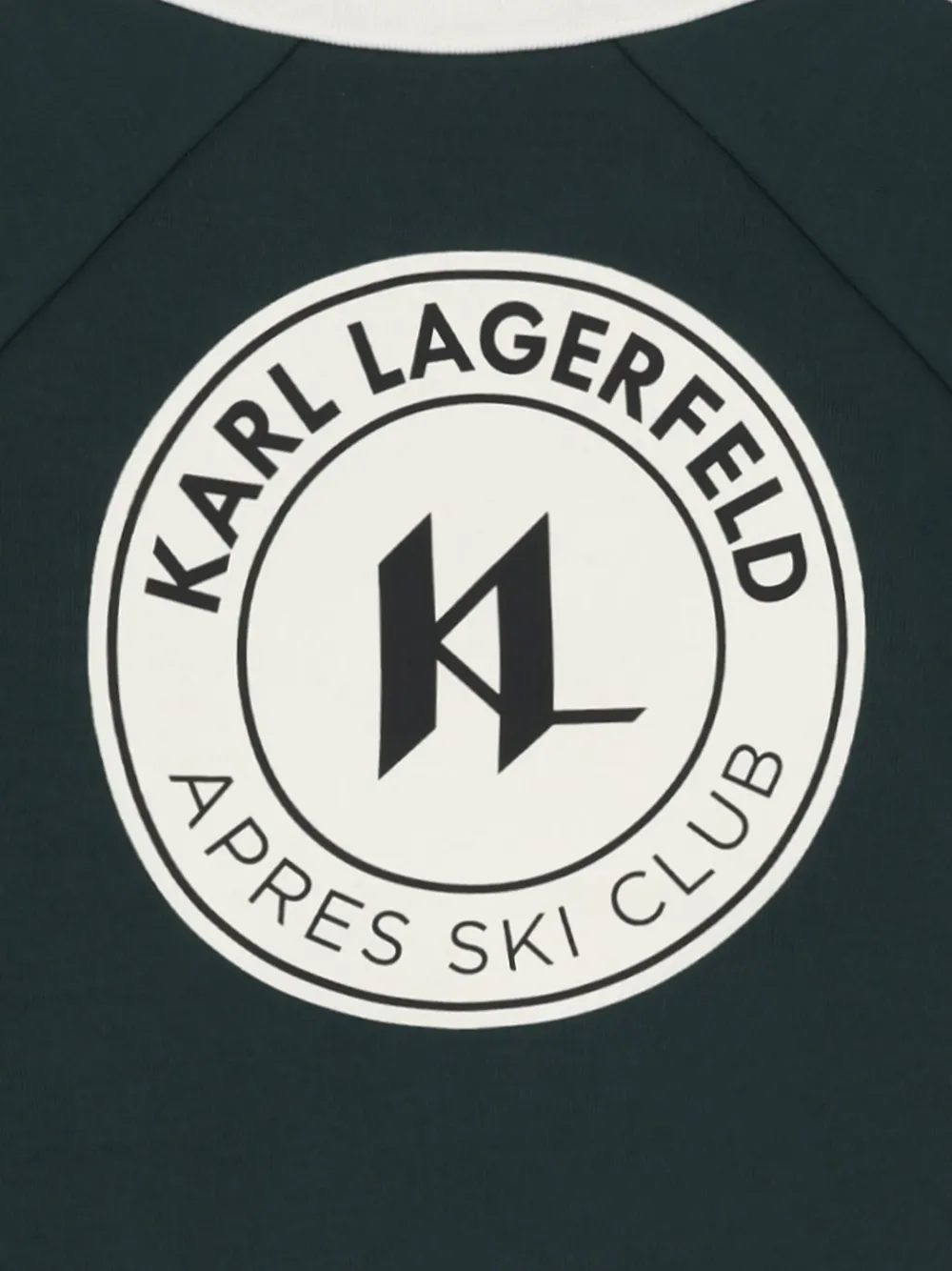 Karl Lagerfeld Kids Sweater met logoprint en rits Groen
