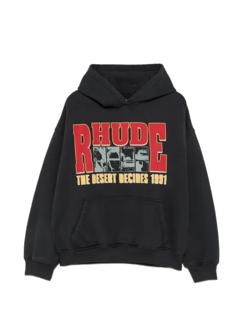 RHUDE graphic-print drawstring hoodie