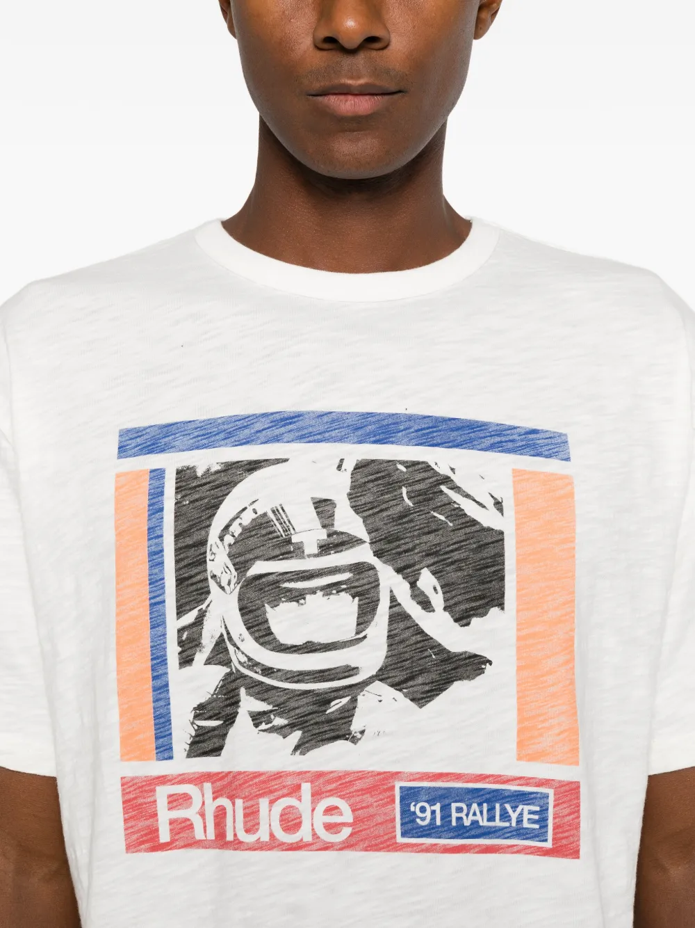 RHUDE T-shirt met grafische print Wit