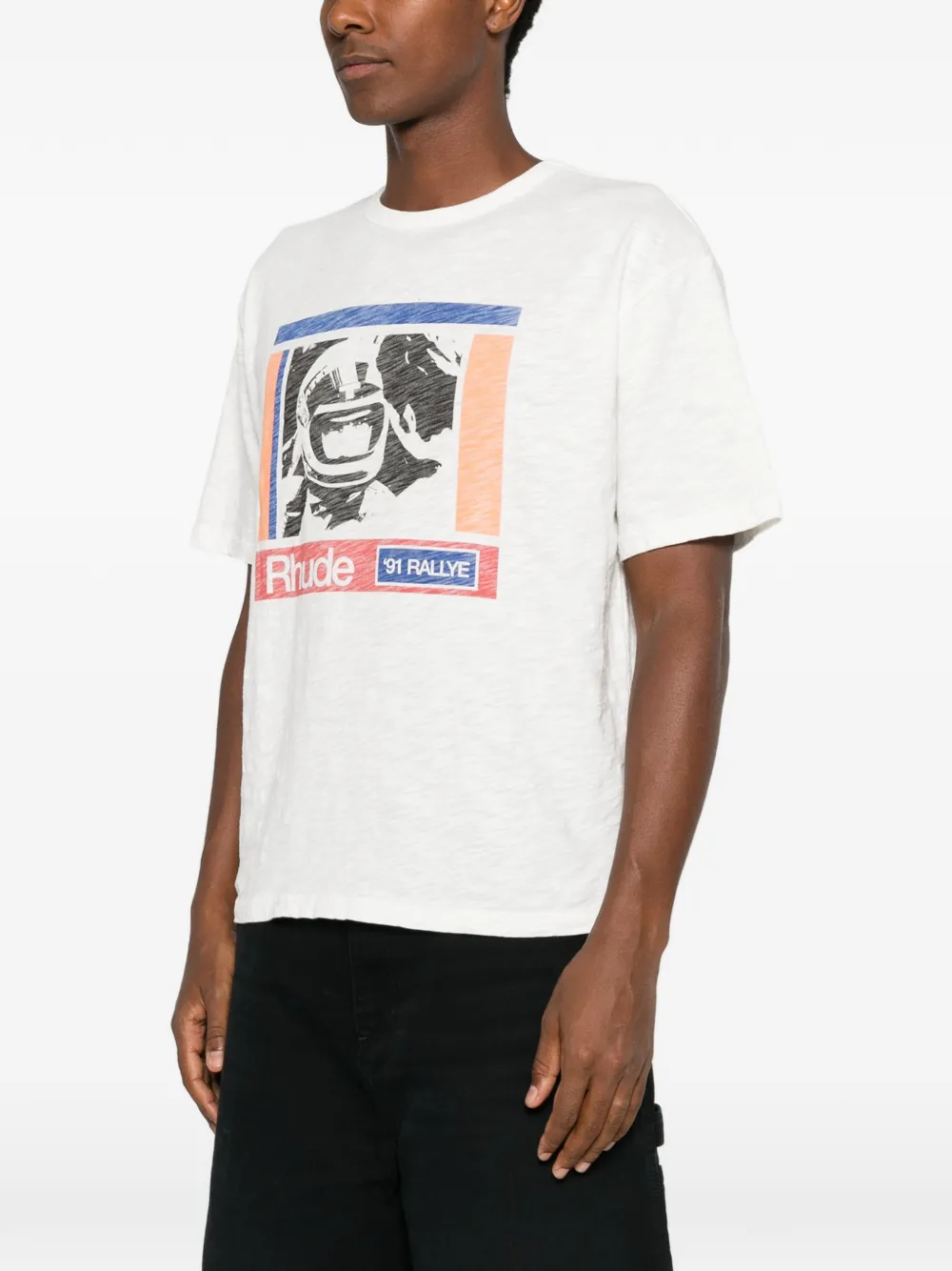 RHUDE T-shirt met grafische print Wit