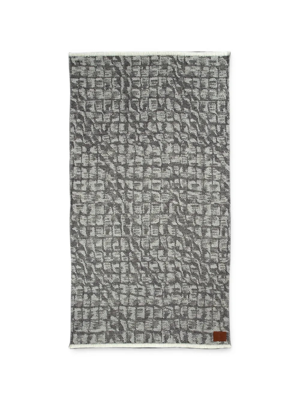 Roberto Cavalli Home fringed blanket - Gris
