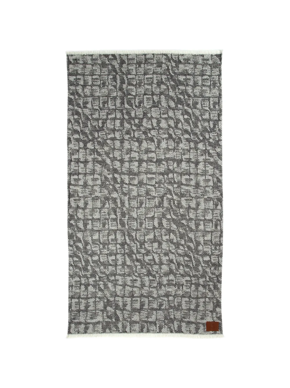 Roberto Cavalli Home fringed blanket - Grau
